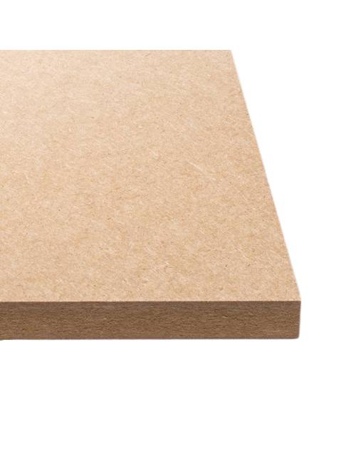 Tablero MDF de 2440x1220x10 mm.